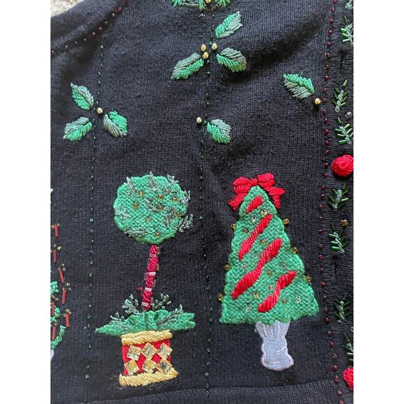 Victoria Jones Petite Large Womens/Unisex Holiday Vest Ugly Christmas sweater - Picture 8 of 9